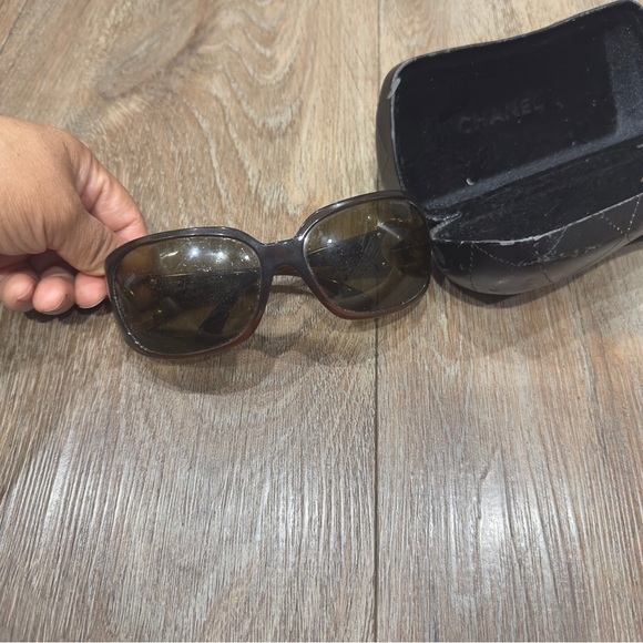 CHANEL Accessories - Chanel Black Sunglasses with Case